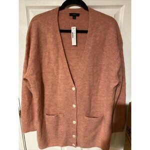 J CREW Alpaca Boyfriend Cardigan Sweater Item AK103 Size: L